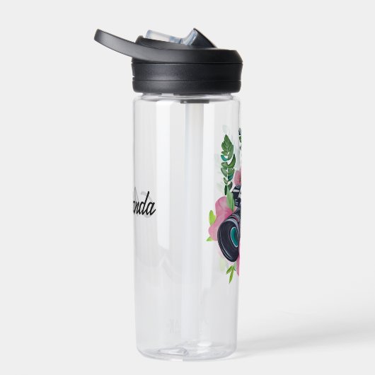 Vintage Kamera, Grünfolien Trinkflasche (Rechts)