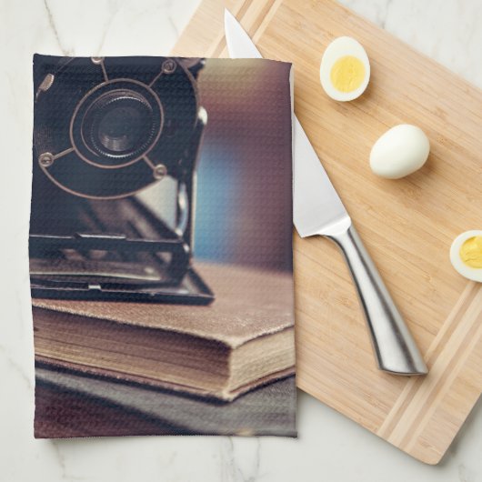 Vintage Kamera Handtuch (Viertel Falte)