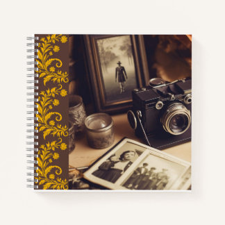 Vintage-Kamera-Journal-Notizbuch Notizblock