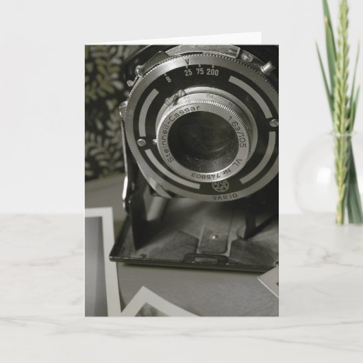 Vintage Kamera Karte (Vorderseite)