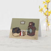 Vintage Kamera - Kindertageskarte Karte (Gelbe Blume)