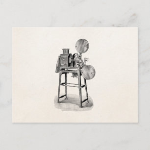 Vintage Kamera-Kinematographie Postkarte