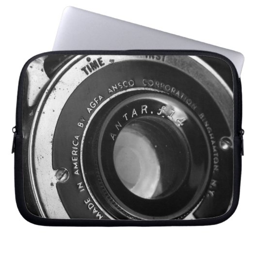 Vintage Kamera-Laptop-Hülse Laptopschutzhülle (Vorderseite)