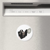 Vintage Kamera Magnet (In Situ (Geschirrspüler))