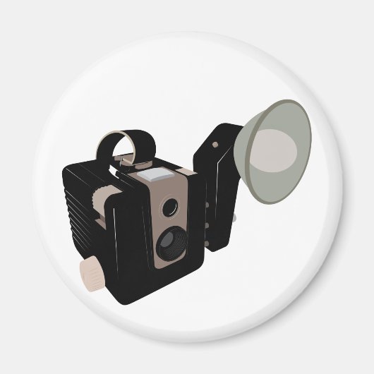 Vintage Kamera Magnet (Vorne)