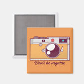 Vintage Kamera, nicht negativ Magnet (Vorderseite/Rückseite)