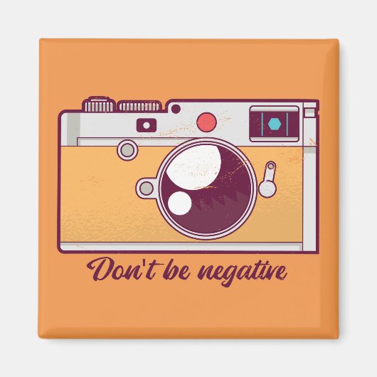 Vintage Kamera, nicht negativ Magnet (Vorne)