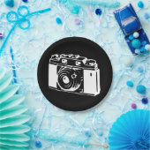 Vintage Kamera Pappteller (Party)