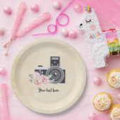 Vintage Kamera Pappteller (Party)