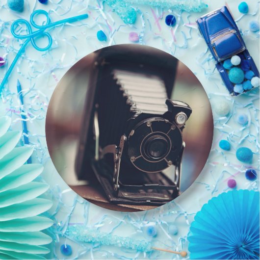 Vintage Kamera Pappteller (Party)