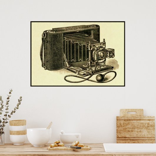Vintage Kamera Poster (Küche)
