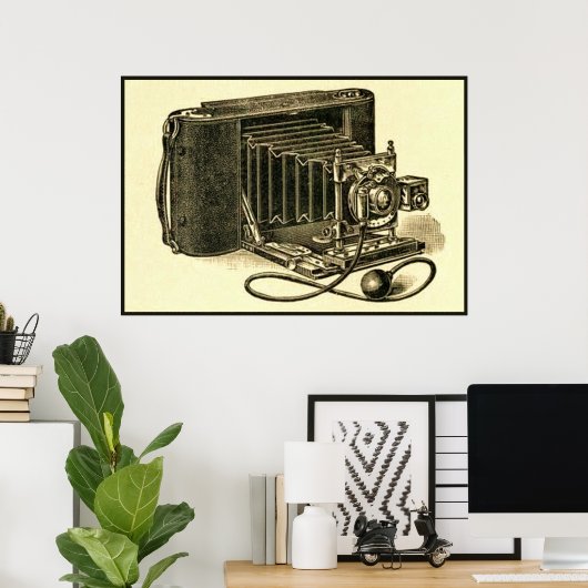 Vintage Kamera Poster (Heimbüro)