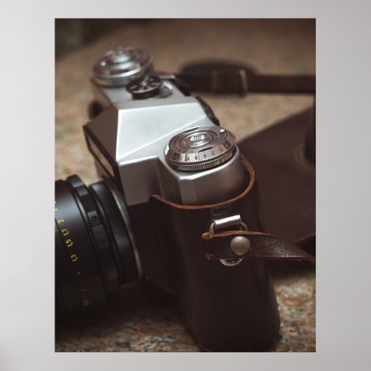 Vintage Kamera Poster (Vorne)