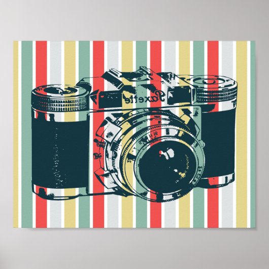 Vintage Kamera Poster (Vorne)