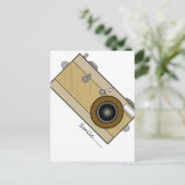 Vintage Kamera Postkarte (Stehend Vorderseite)