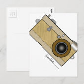 Vintage Kamera Postkarte (Vorne/Hinten)