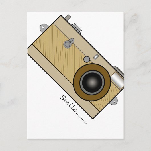 Vintage Kamera Postkarte (Vorderseite)