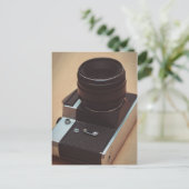 Vintage Kamera Postkarte (Stehend Vorderseite)