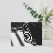 Vintage Kamera Postkarte (Stehend Vorderseite)