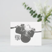 Vintage Kamera Postkarte (Stehend Vorderseite)