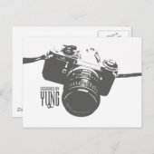 Vintage Kamera Postkarte (Vorne/Hinten)