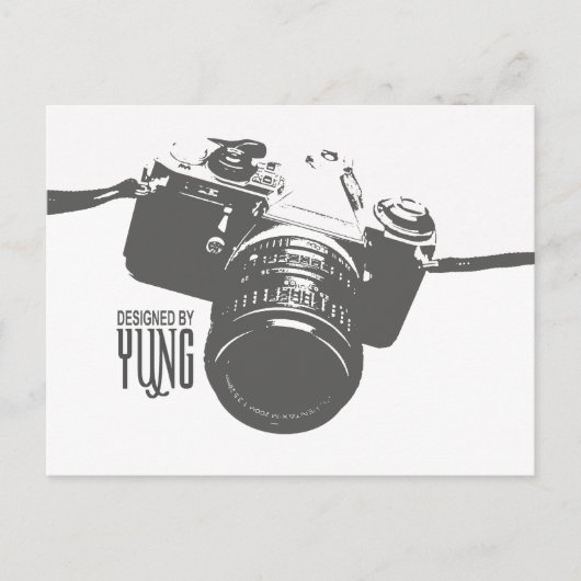 Vintage Kamera Postkarte (Vorderseite)