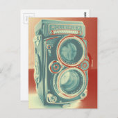 Vintage Kamera Postkarte (Vorne/Hinten)