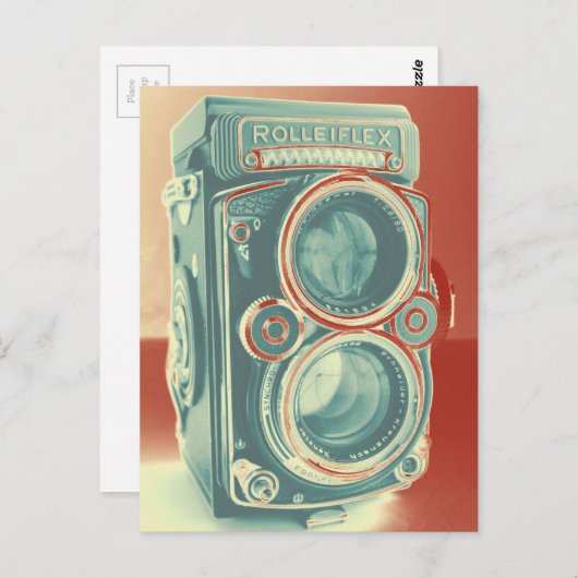 Vintage Kamera Postkarte (Vorne/Hinten)