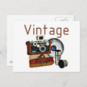 Vintage Kamera Postkarte (Vorne/Hinten)