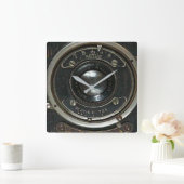 Vintage Kamera Quadratische Wanduhr (Zuhause)