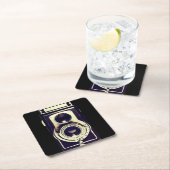 Vintage Kamera Rechteckiger Pappuntersetzer (Vor Ort)