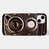 Vintage Kamera-Rollenkarte Deko Case-Mate iPhone Hülle (Rückseite (Horizontal))