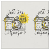 Vintage Kamera sagen gerade Käse Stoff (Nahaufnahme)