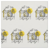 Vintage Kamera sagen gerade Käse Stoff (Muster)