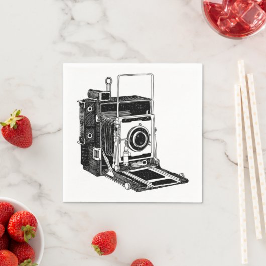 Vintage Kamera Serviette (Beispiel)