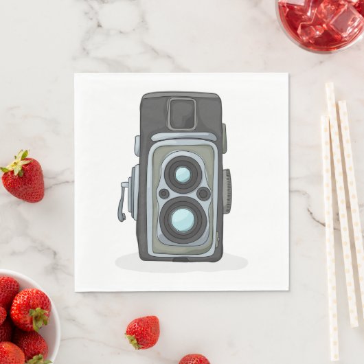 Vintage Kamera Serviette (Beispiel)