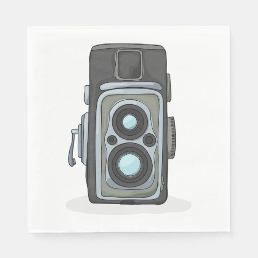 Vintage Kamera Serviette (Vorderseite)