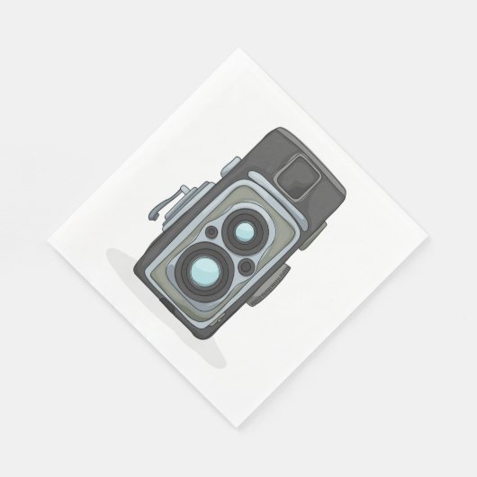 Vintage Kamera Serviette (Ecke)