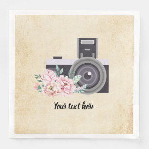 Vintage Kamera Serviette