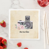 Vintage Kamera Serviette (Beispiel)