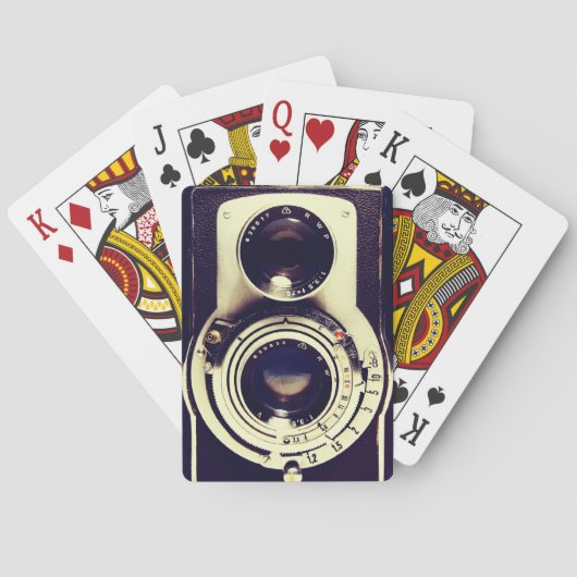 Vintage Kamera Spielkarten (Rückseite)