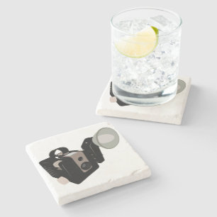 Vintage Kamera Steinuntersetzer