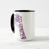 Vintage-Kamera & Tattoos Tasse (Vorderseite Links)