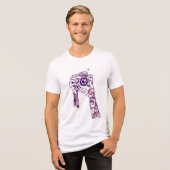 Vintage Kamera & Tattoos Tri-Blend Shirt (Vorderseite voll)