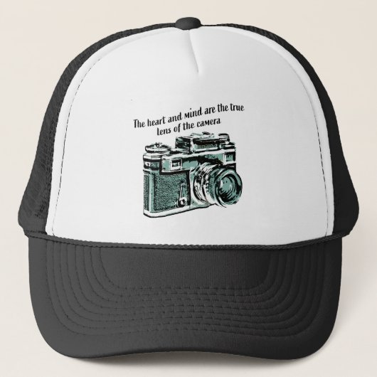 Vintage Kamera Truckerkappe (Vorderseite)
