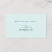 Vintage Kamera und Blume Aquarellbilder Visitenkarte (Rückseite)