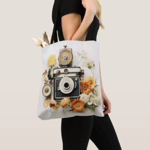 Vintage Kamera und Blume Tasche