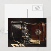 Vintage Kamera und Foto Postkarte (Vorne/Hinten)