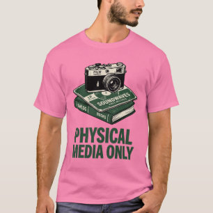Vintage-Kamera-Vinyl-Schallplatten-Shirt Physische T-Shirt