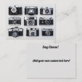 Vintage Kamera Visitenkarte (Vorne/Hinten)